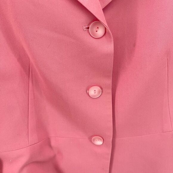 Pendleton Women's Three Button Blazer Coat Jacket Office Work Pink Size 12 - Picture 8 of 10
